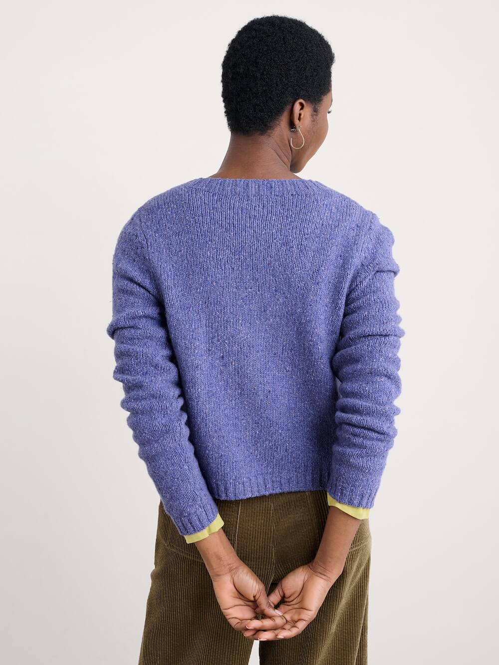 Seasalt - Dawson Pick Merino Cardigan - Bilberry