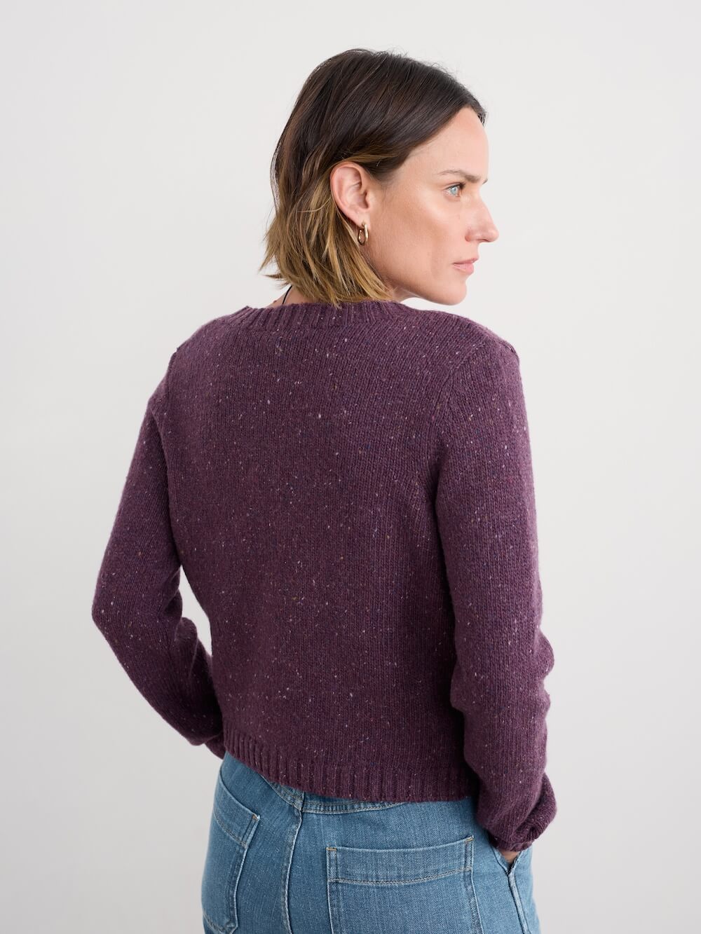 Seasalt - Dawson Pick Merino Cardigan - Grape