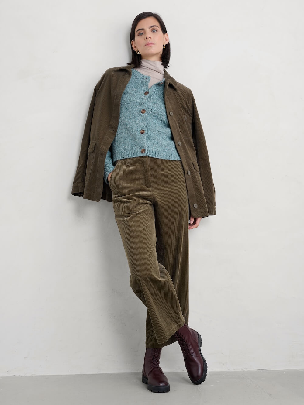 Seasalt - Dawson Pick Merino Cardigan - Lichen