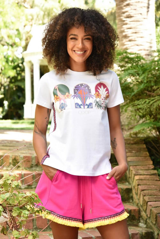 Trelise Cooper - Do You Like Pina Coladas? T-Shirt - White