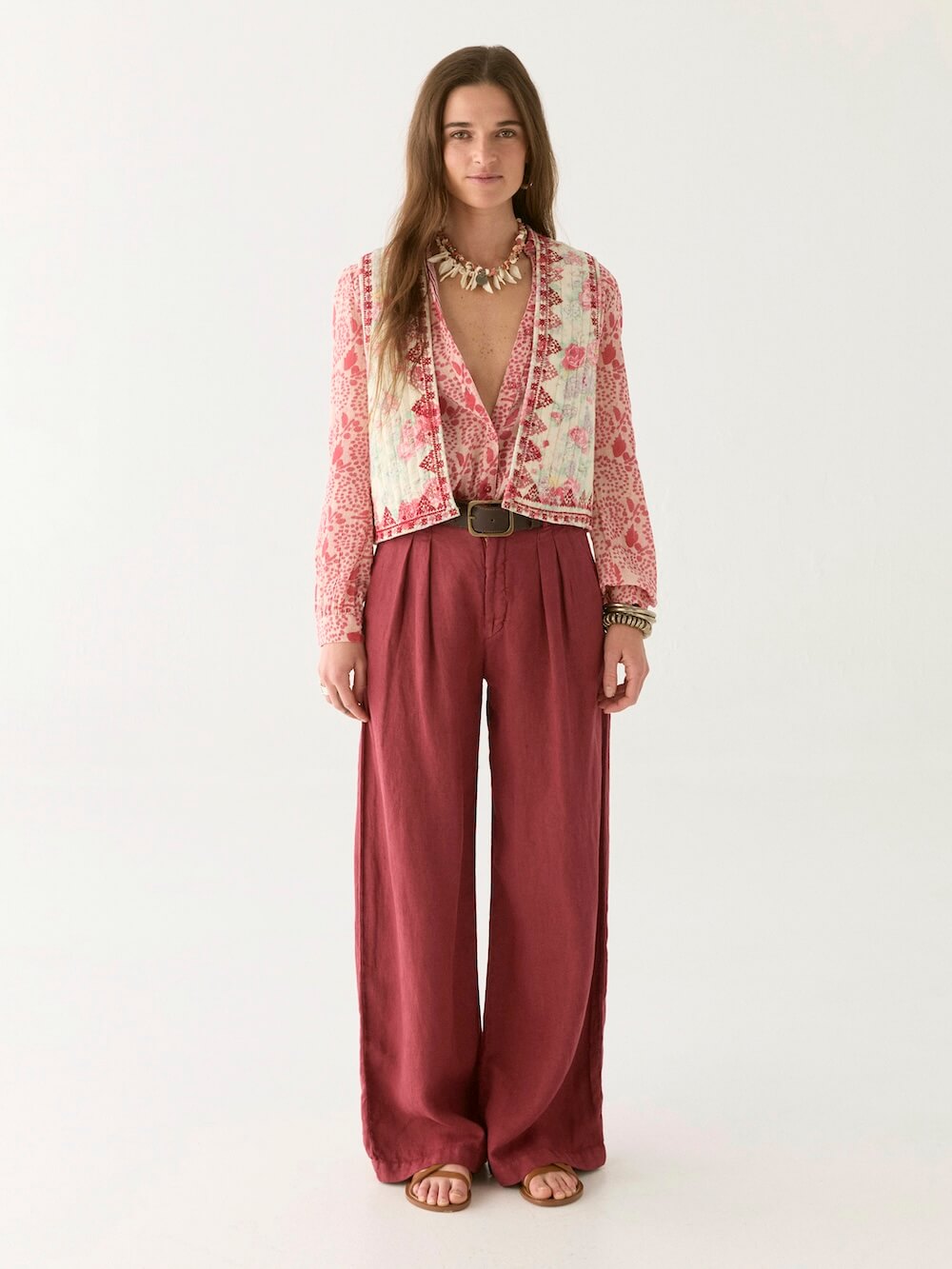 Maison Hotel - Dylan Blouse - Pink Martini