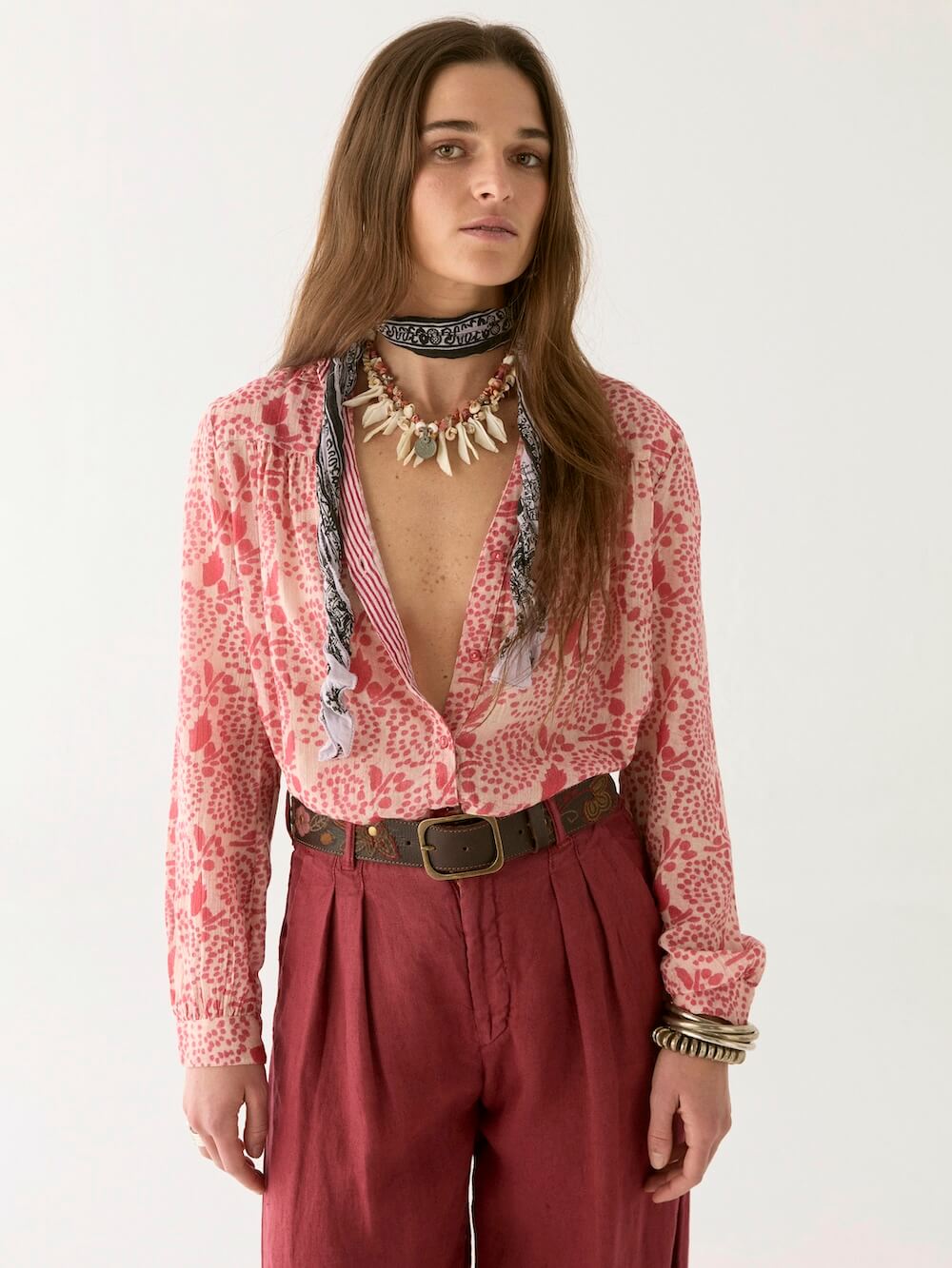 Maison Hotel - Dylan Blouse - Pink Martini