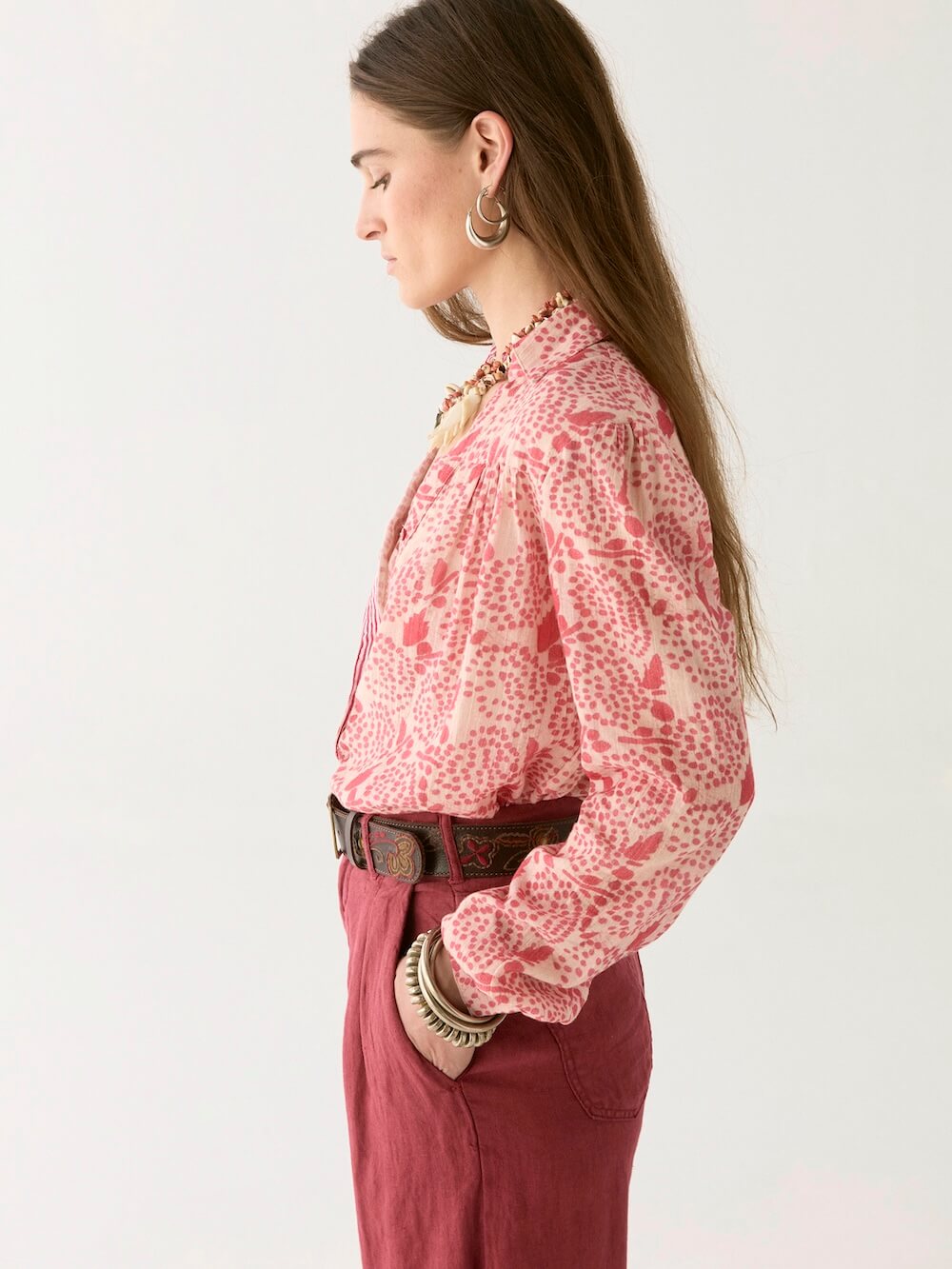 Maison Hotel - Dylan Blouse - Pink Martini