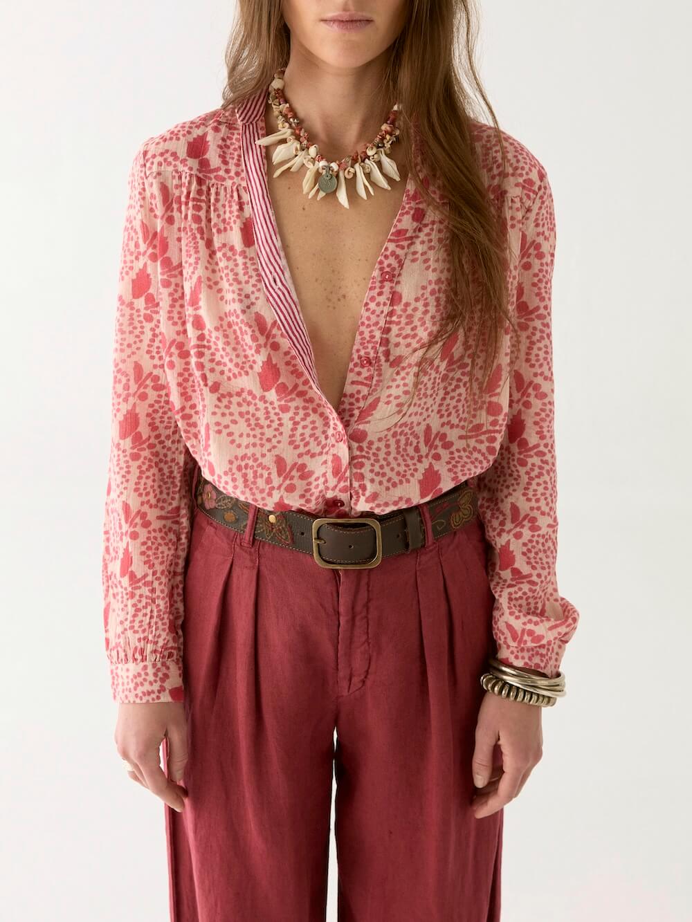 Maison Hotel - Dylan Blouse - Pink Martini