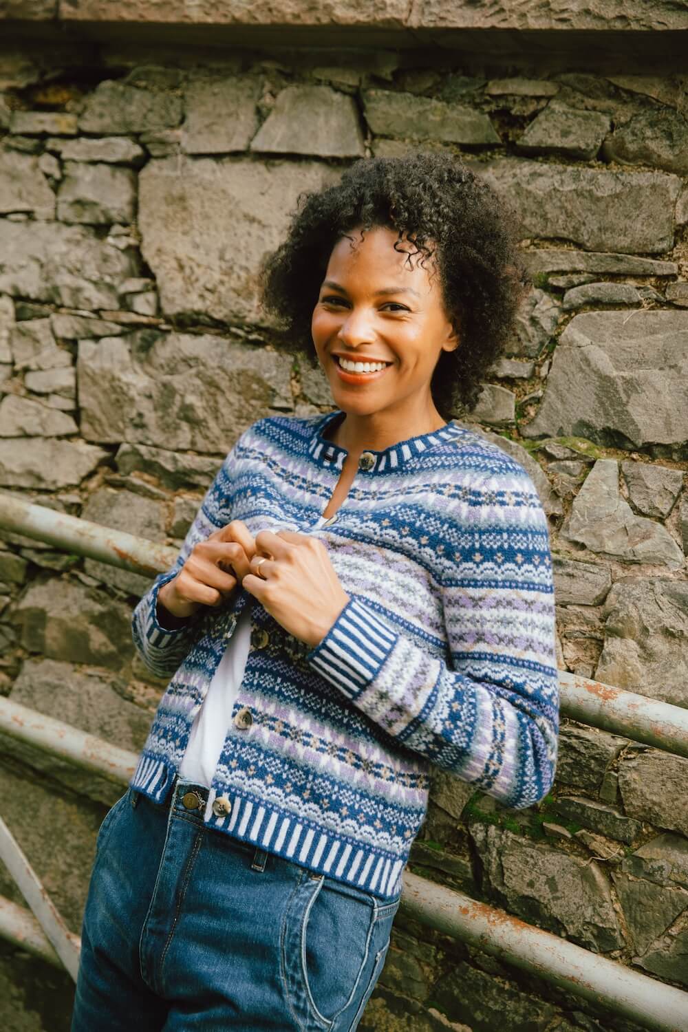 Eribé - Kinross Cardigan - Sapphire