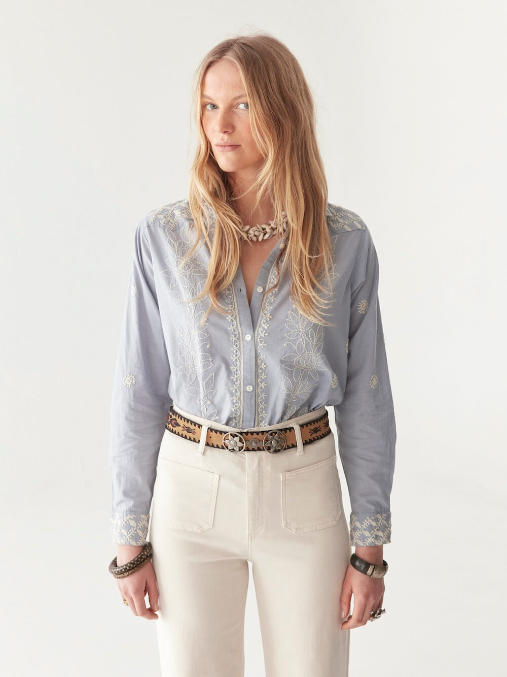 Maison Hotel - Ganges Blouse - Indigo