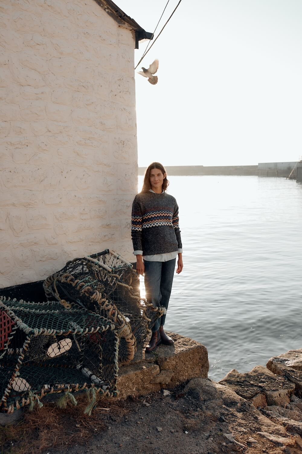 Seasalt - Golden Light Jumper - Sonata Coal Jetty Mix