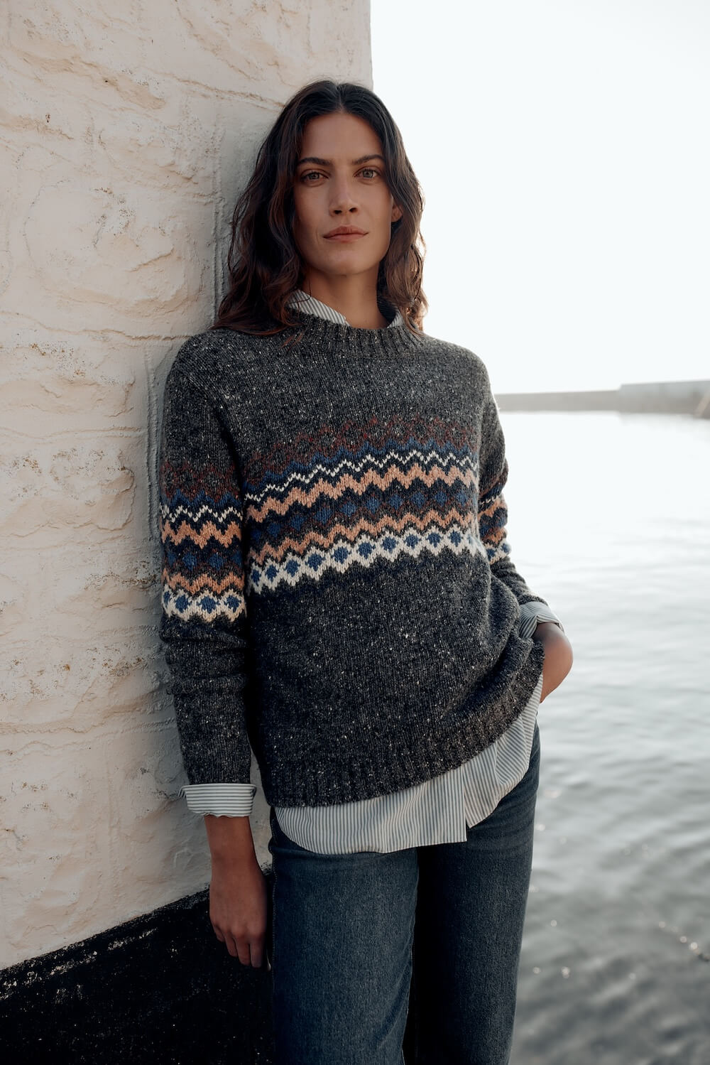Seasalt - Golden Light Jumper - Sonata Coal Jetty Mix