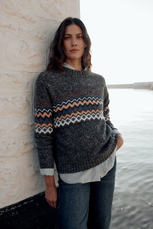 Seasalt - Golden Light Jumper - Sonata Coal Jetty Mix