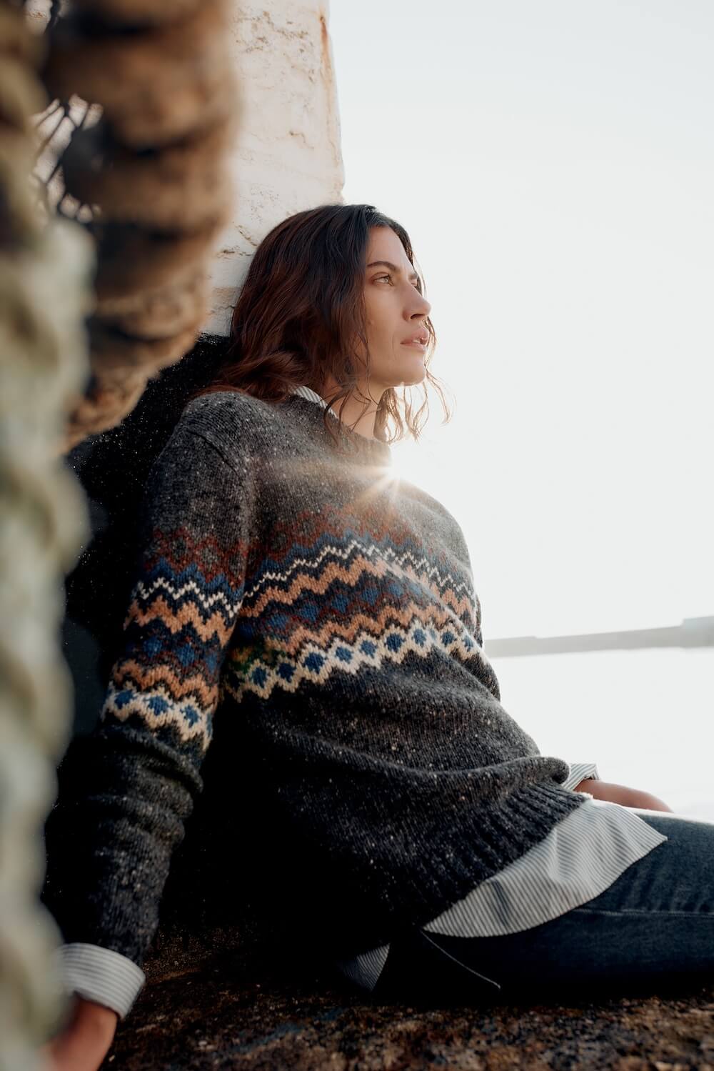 Seasalt - Golden Light Jumper - Sonata Coal Jetty Mix