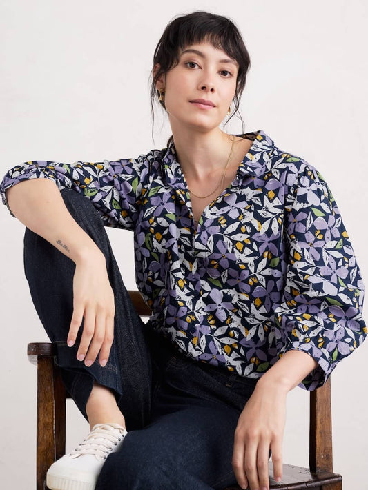 Seasalt - Hope Cottage Blouse - Headland Collage Maritime