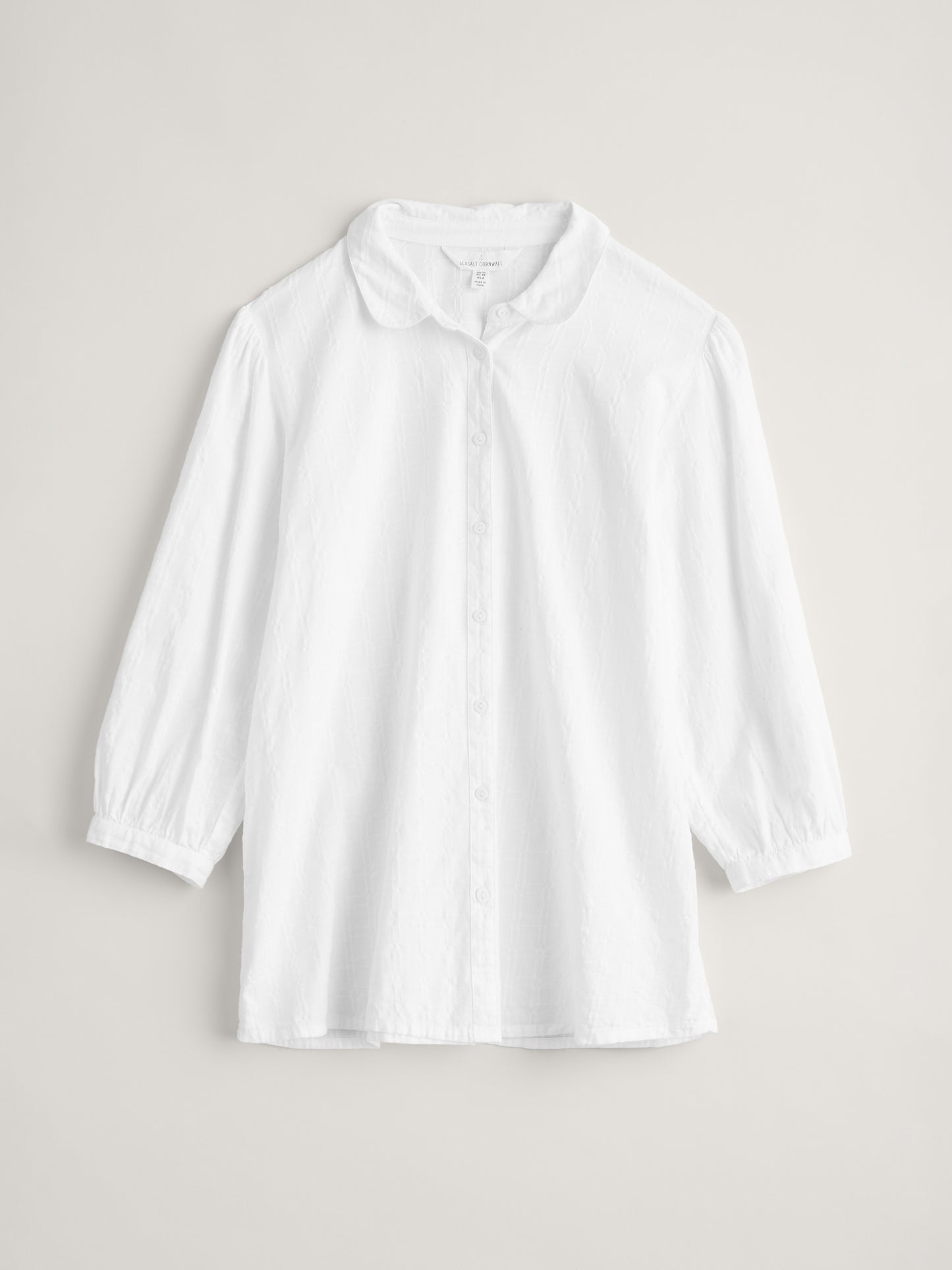 Seasalt Hope Cottage Check Blouse II - Salt
