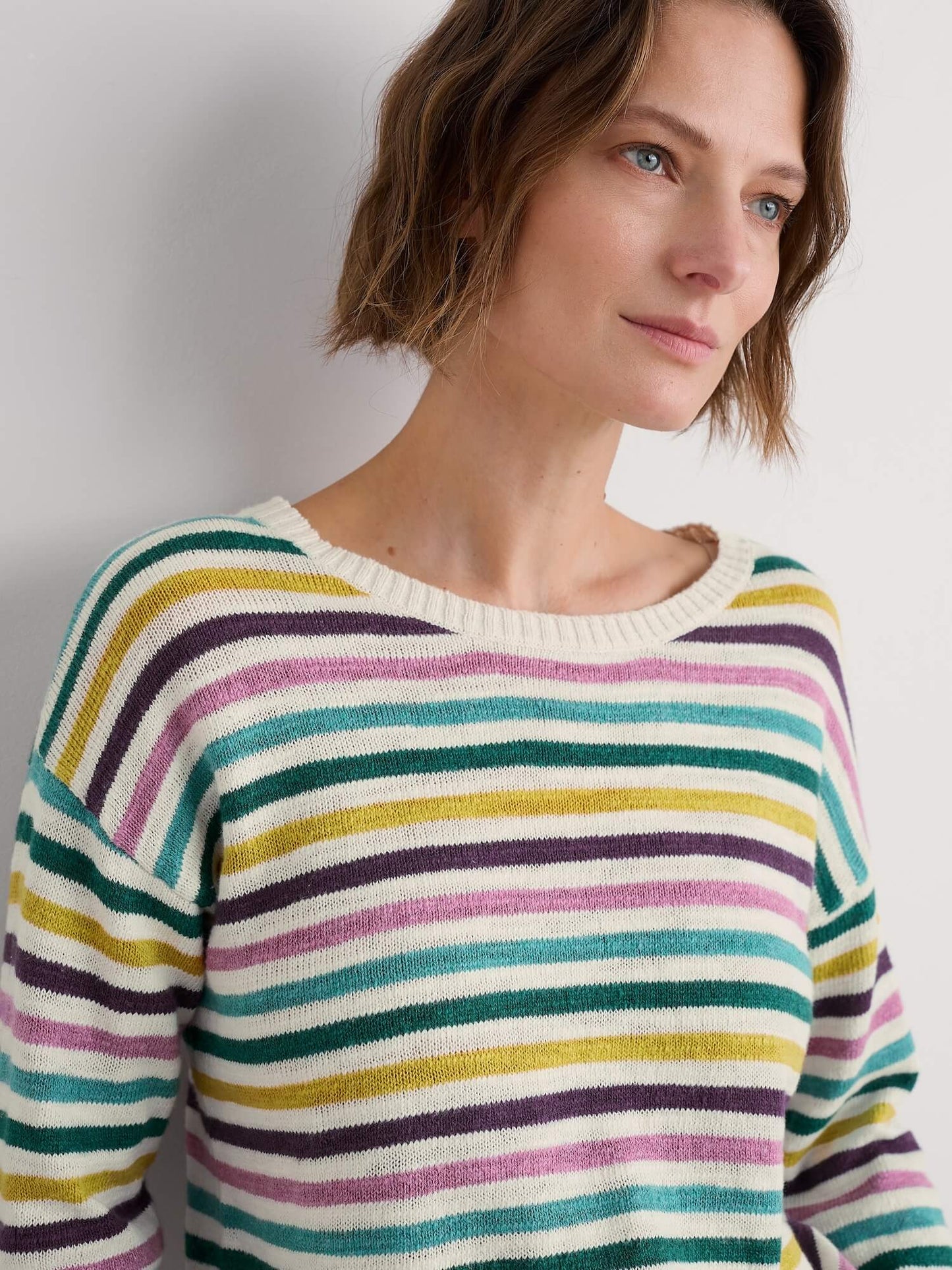 Seasalt - Knavock Jumper - Mini Cornish Orchid Multi