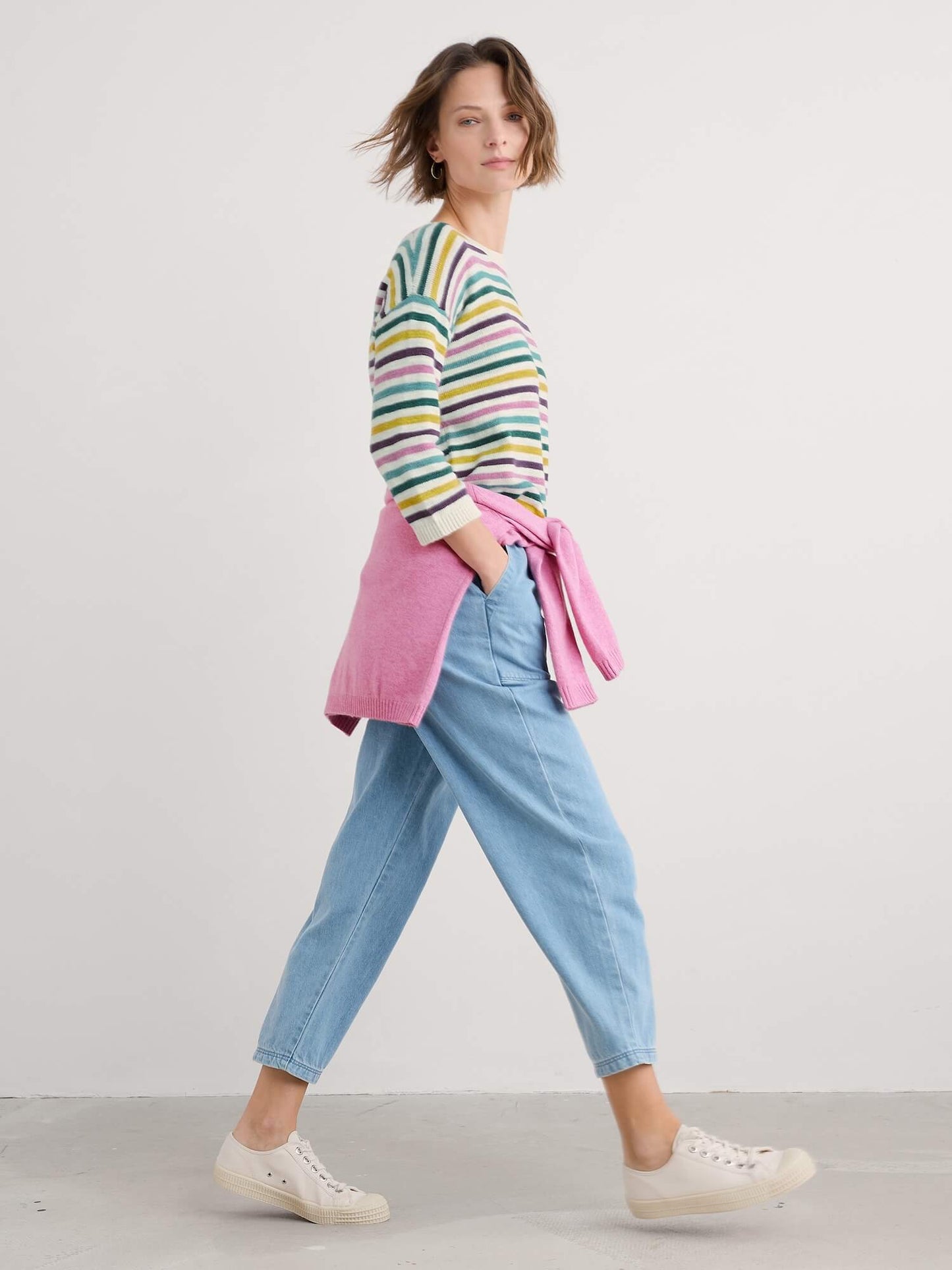 Seasalt - Knavock Jumper - Mini Cornish Orchid Multi