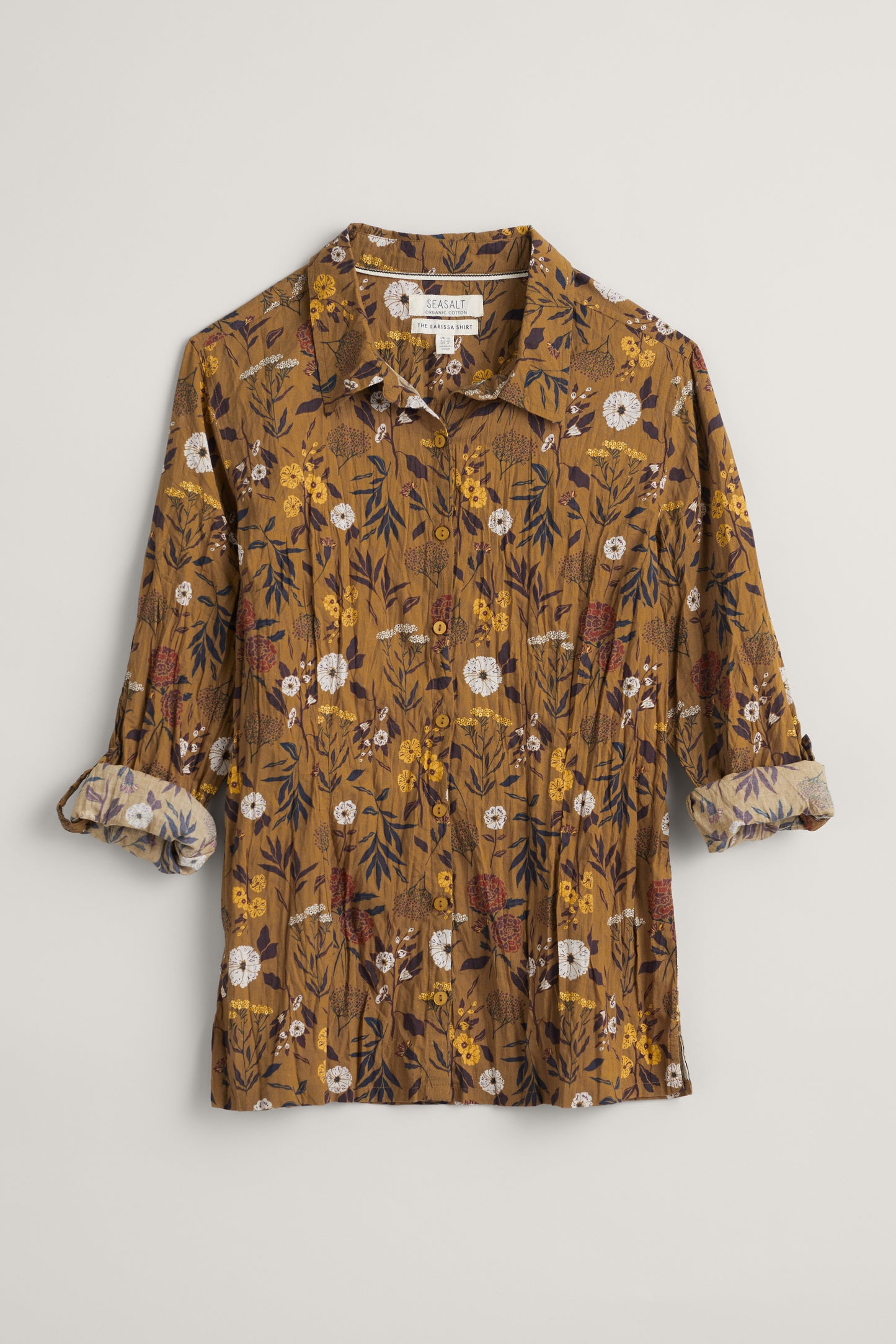 Seasalt Larissa Shirt - Floral Dye Plant Grain