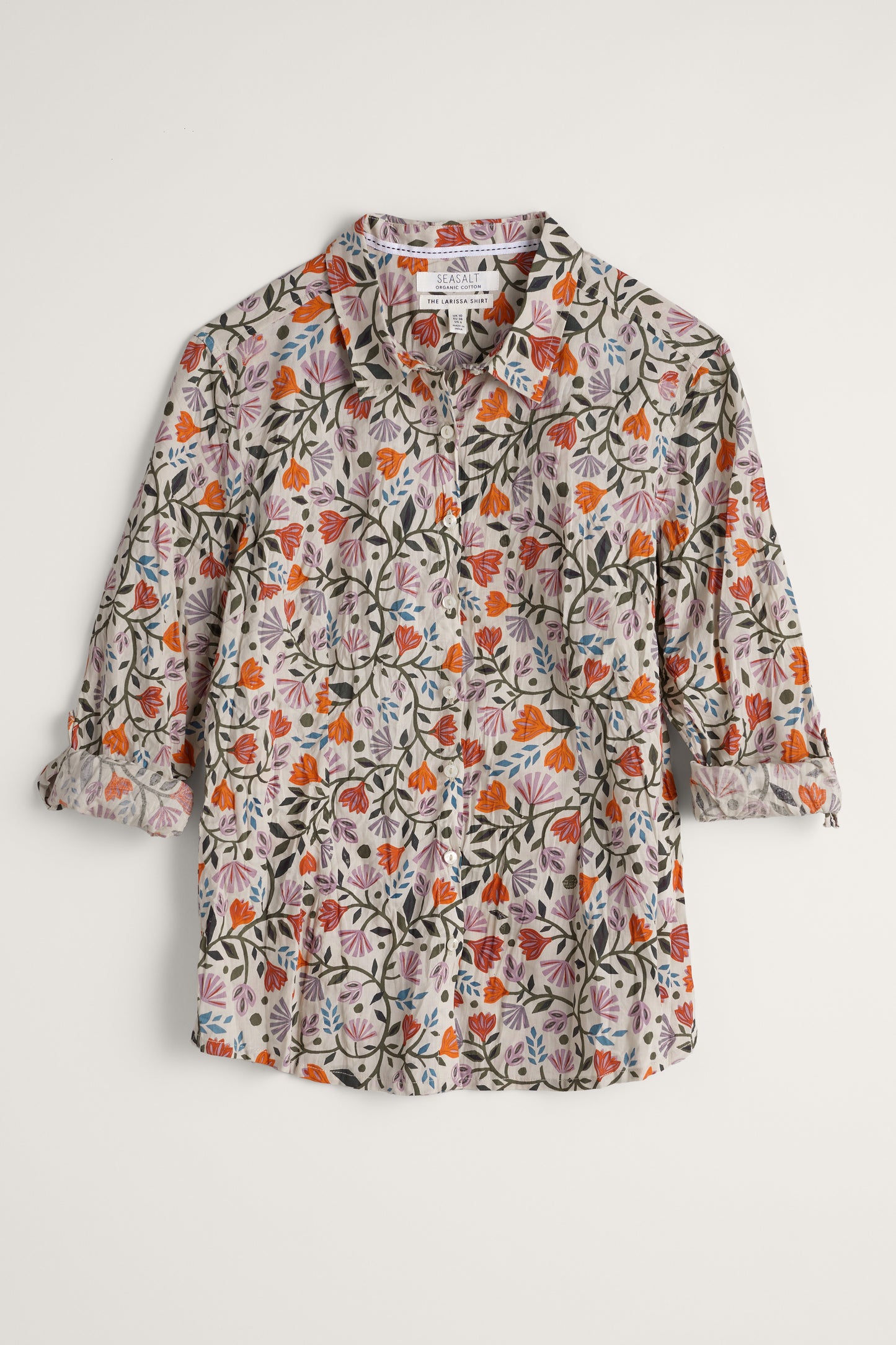 Seasalt Larissa Shirt - Folklore Bloom Aran