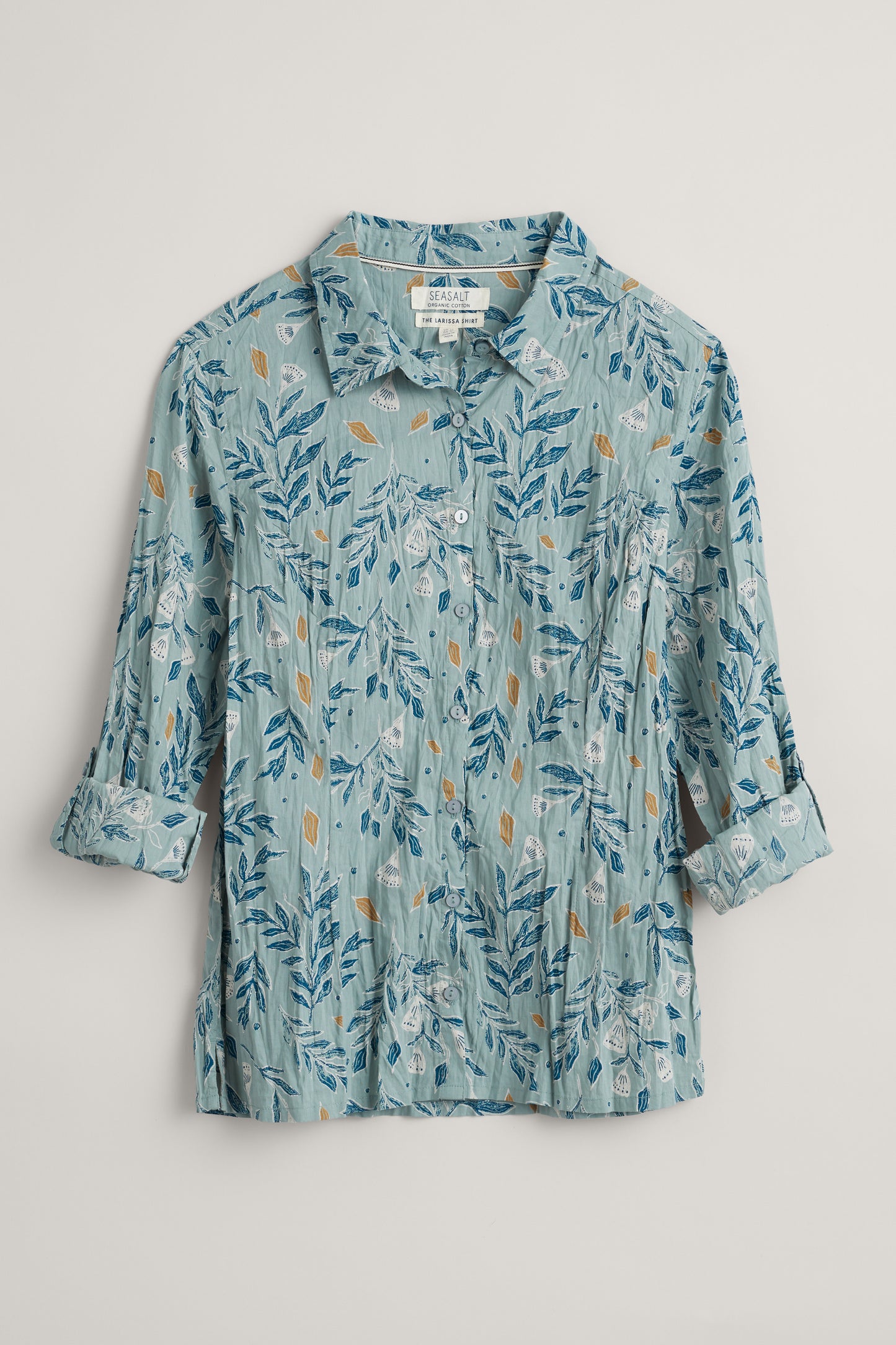 Seasalt Larissa Shirt - Glazed Foliage Sea Holly