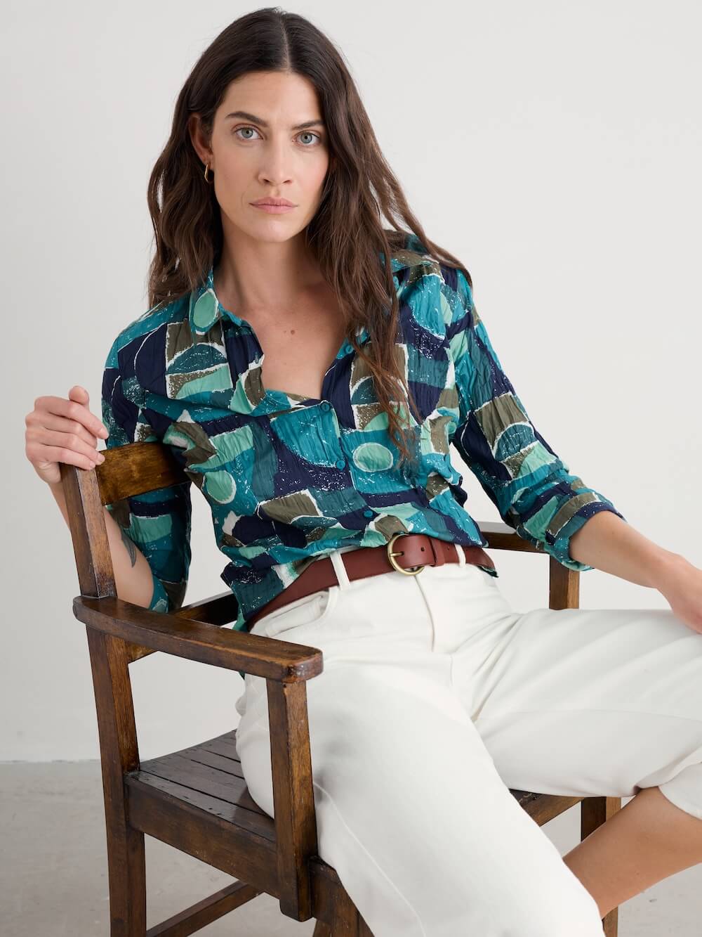 Seasalt - Larissa Shirt - Penwith Abstract Emulsion
