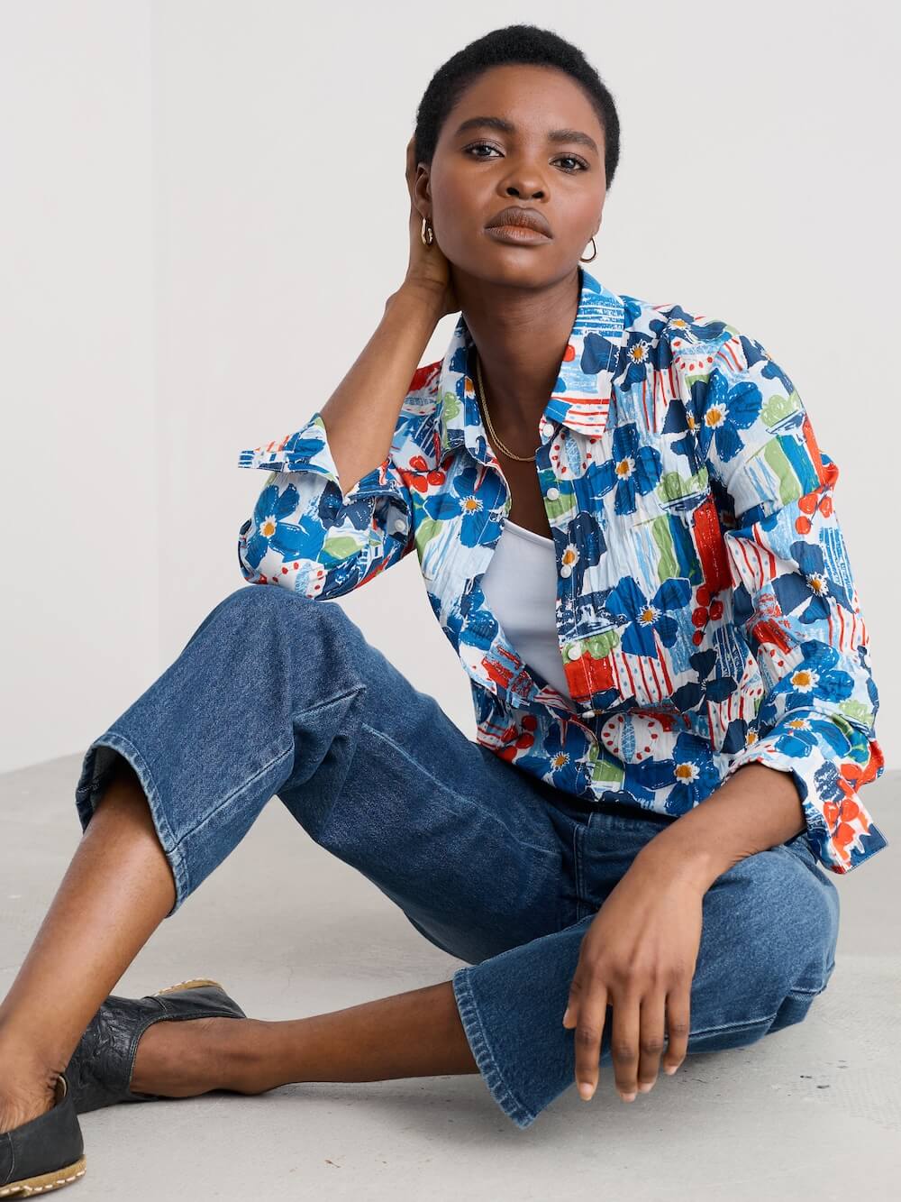 Seasalt - Larissa Shirt - Table Sketch Chalk