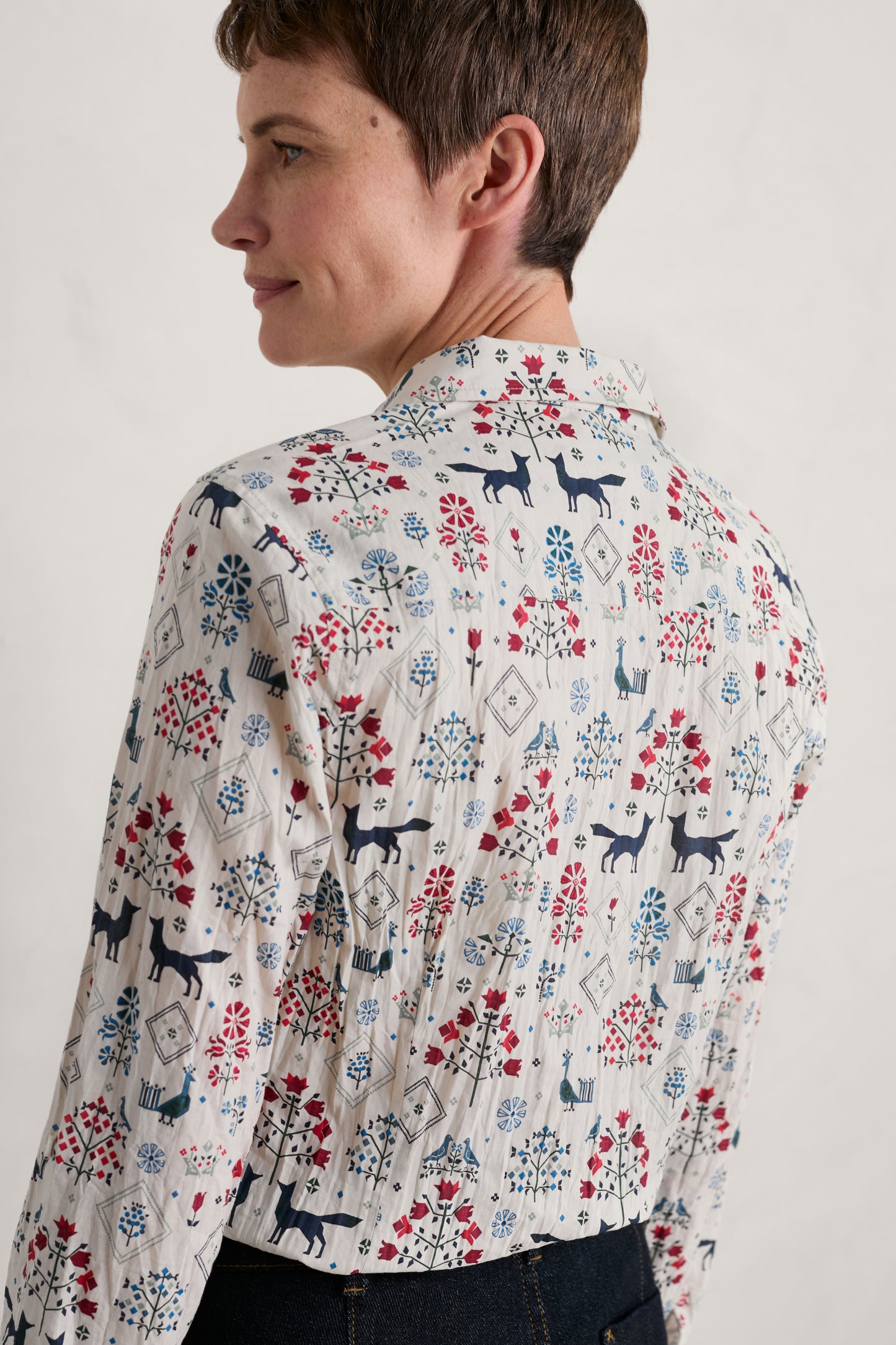 Seasalt Larissa Shirt - Tapestry Forest Aran