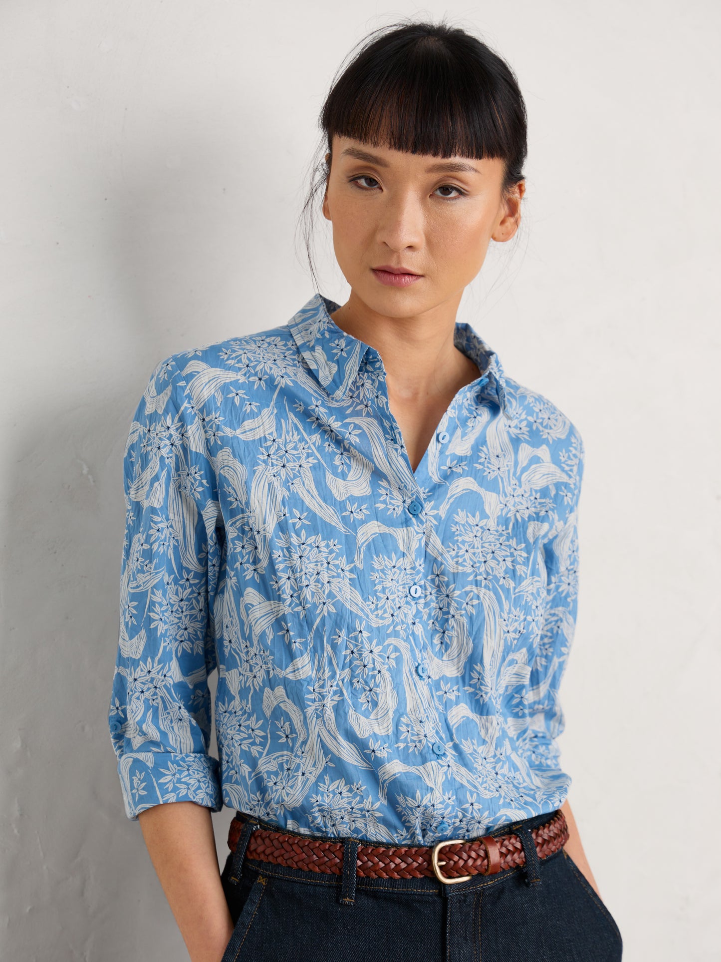 Seasalt Larissa Shirt - Wild Woodland Clear Sky
