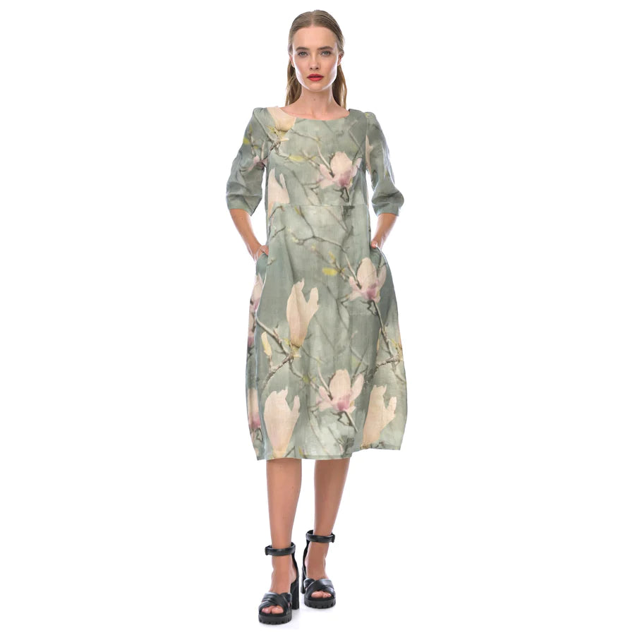 Megan Salmon Magnolia Linen Romance Dress – This is Denim Life & More
