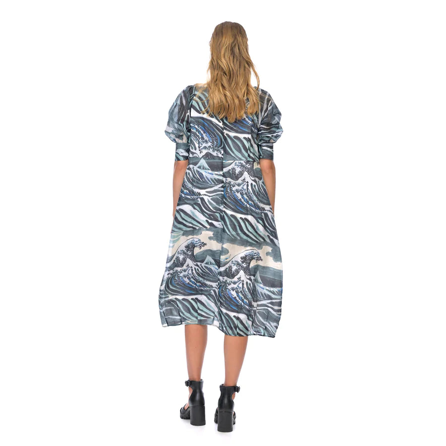 Megan Salmon Wave Joseph Dress
