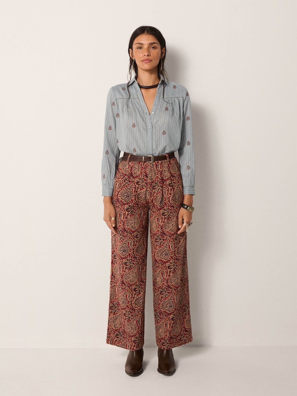 Maison Hotel - Amrit Blouse - Dusty Blue