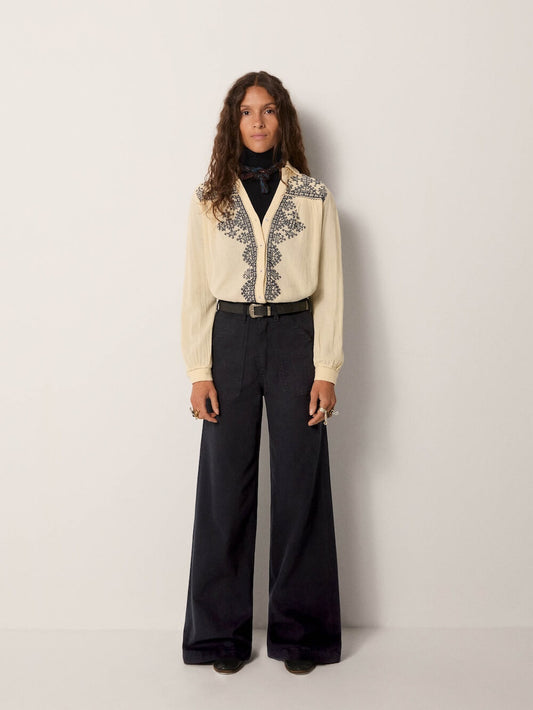Maison Hotel - Amrit Blouse - Navy Blue