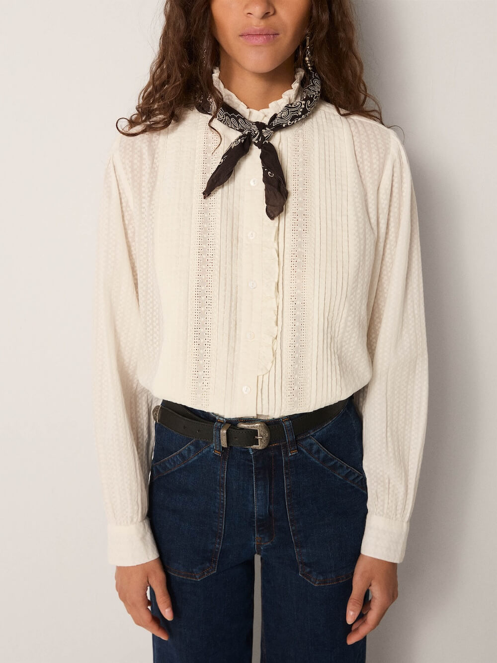 Maison Hotel - Bella Blouse - Pearl