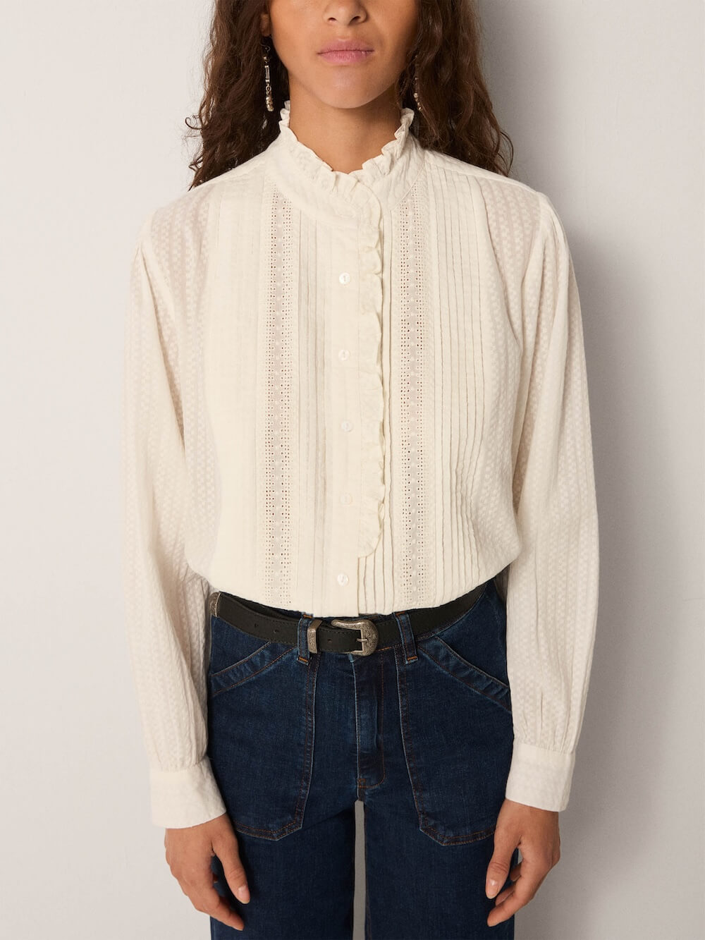 Maison Hotel - Bella Blouse - Pearl