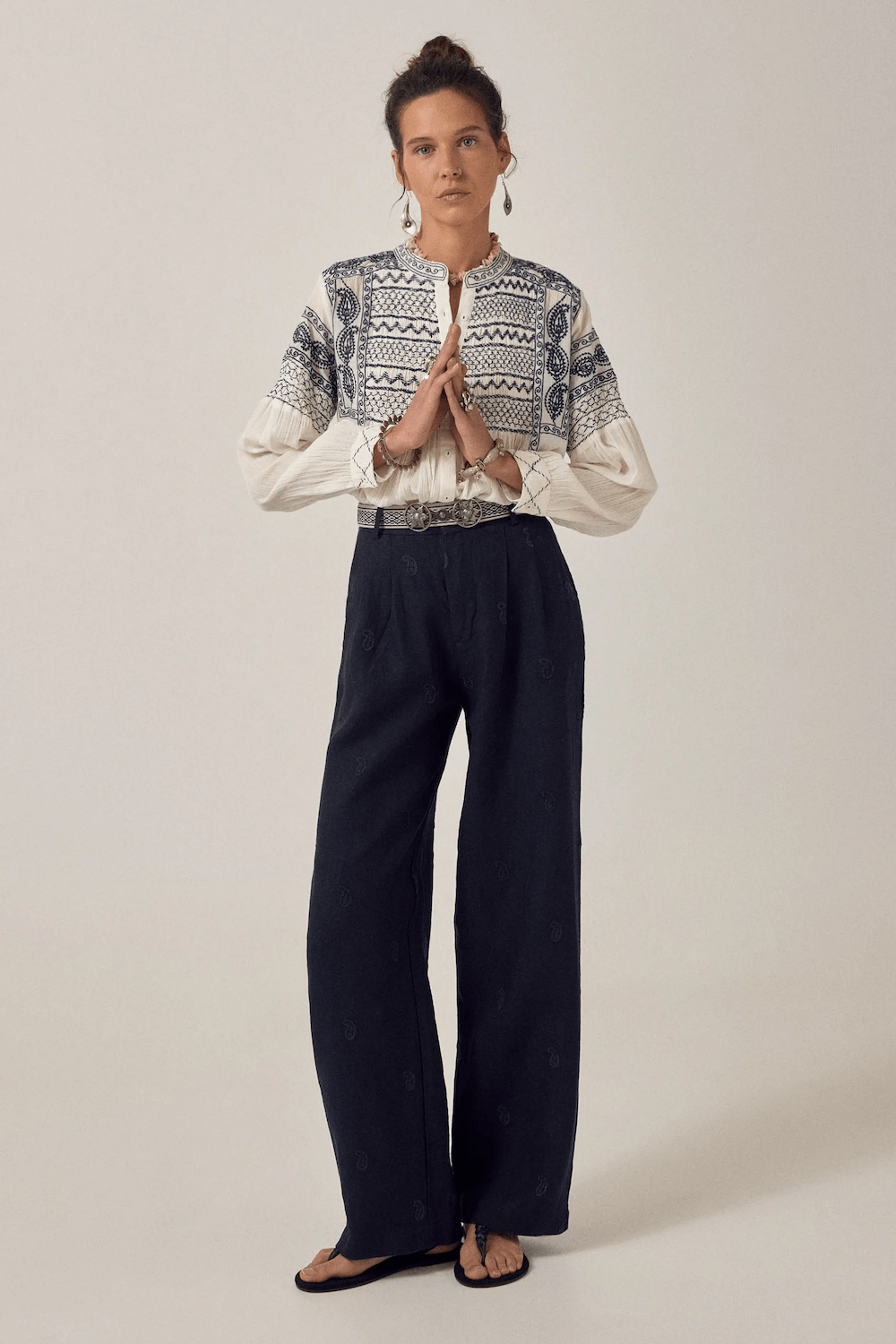 Maison Hotel - Blanca Blouse - Deep Blue
