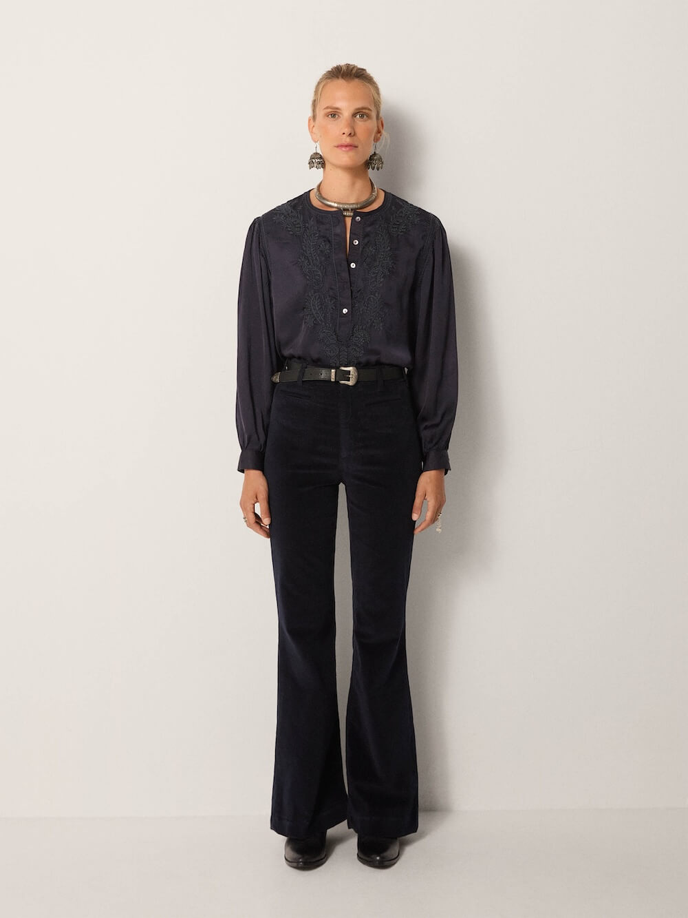 Maison Hotel - Clotilde Blouse - Azure