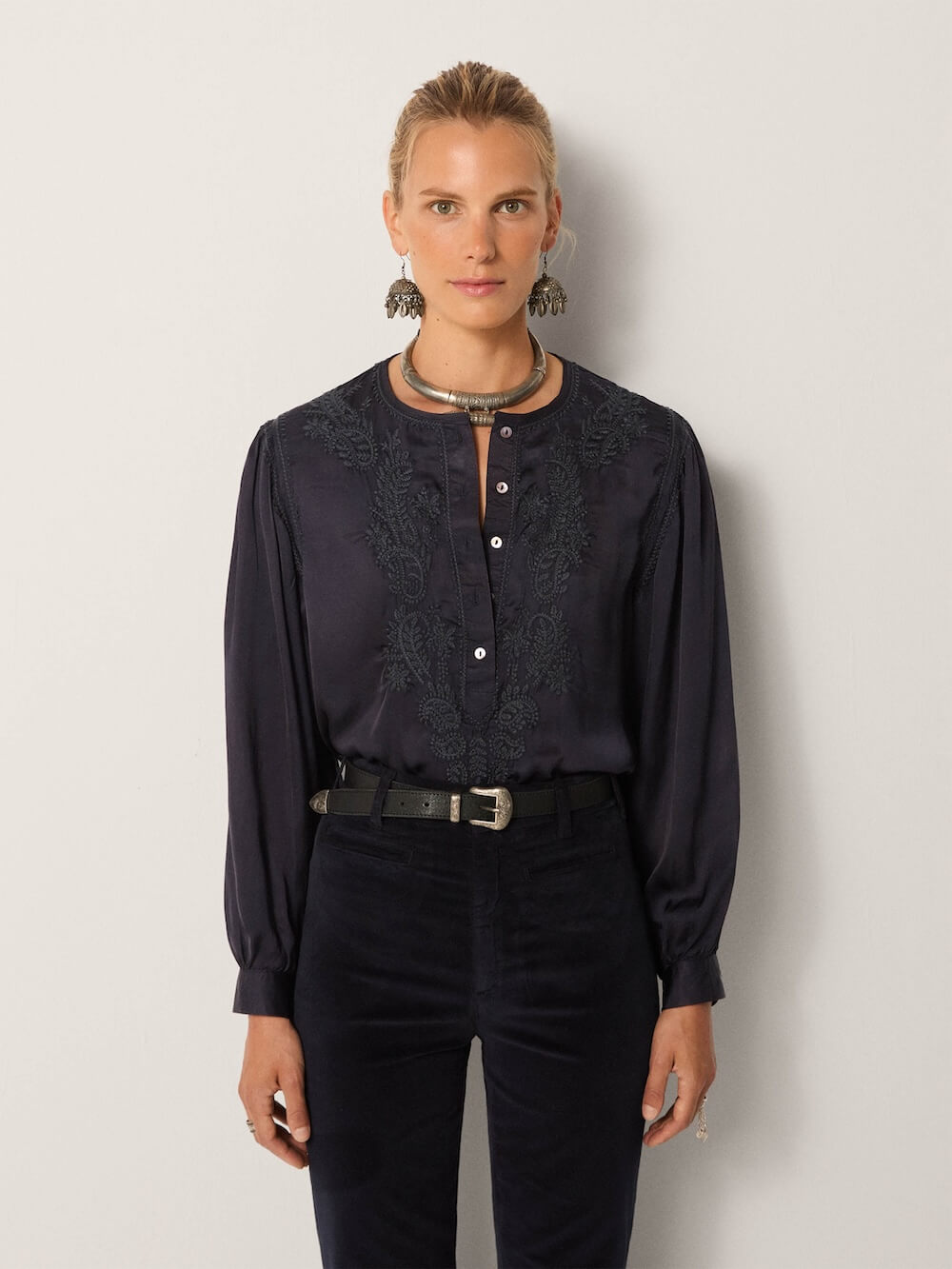 Maison Hotel - Clotilde Blouse - Azure