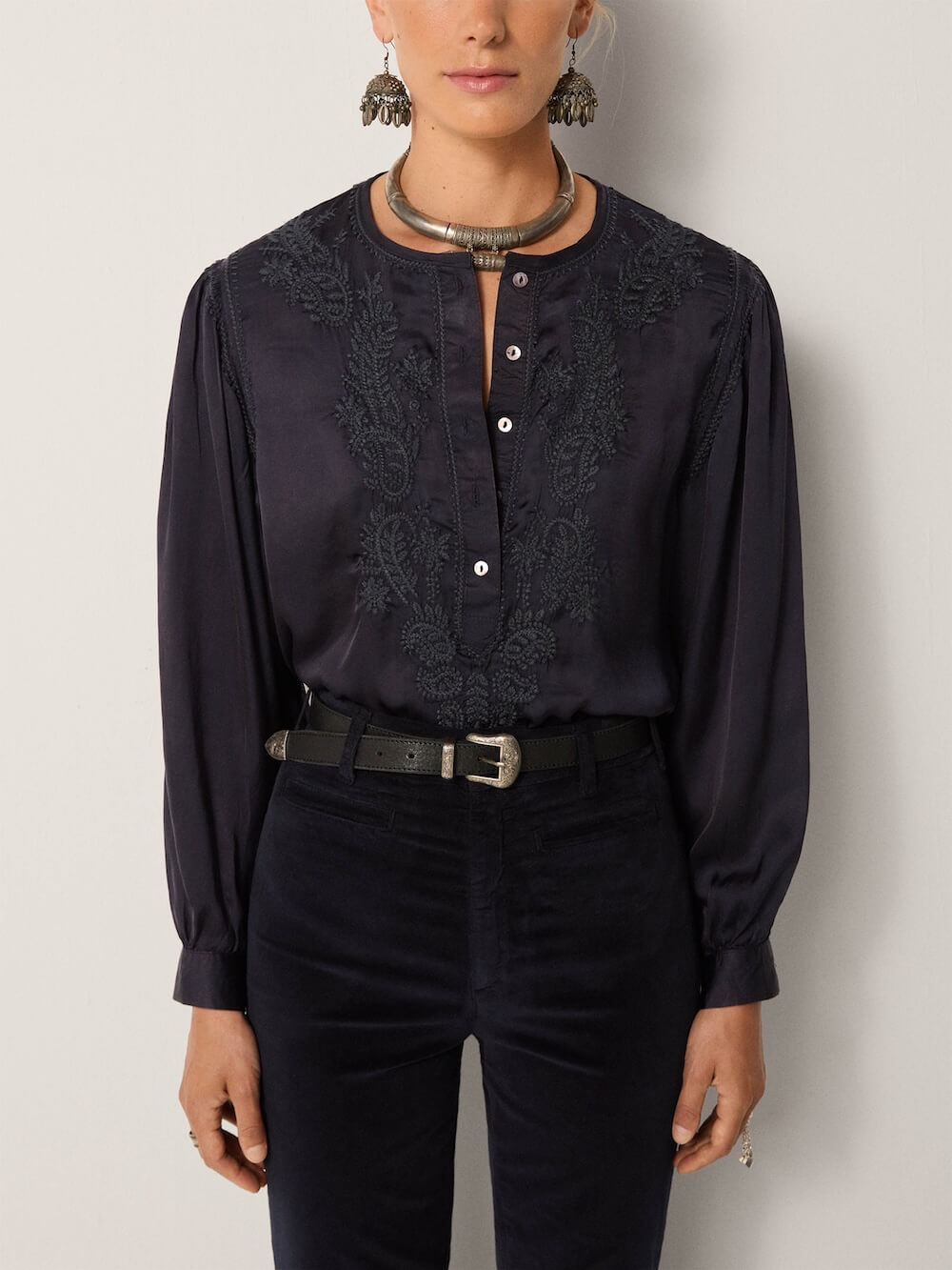 Maison Hotel - Clotilde Blouse - Azure