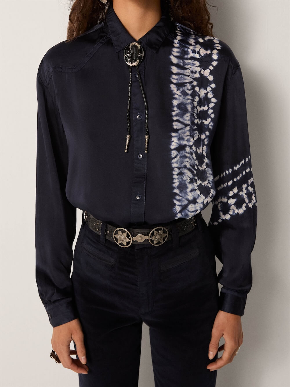 Maison Hotel - Elizabeth Blouse - Blue Depths