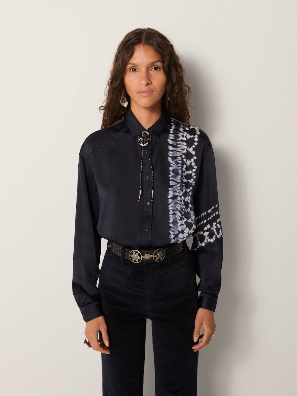 Maison Hotel - Elizabeth Blouse - Blue Depths
