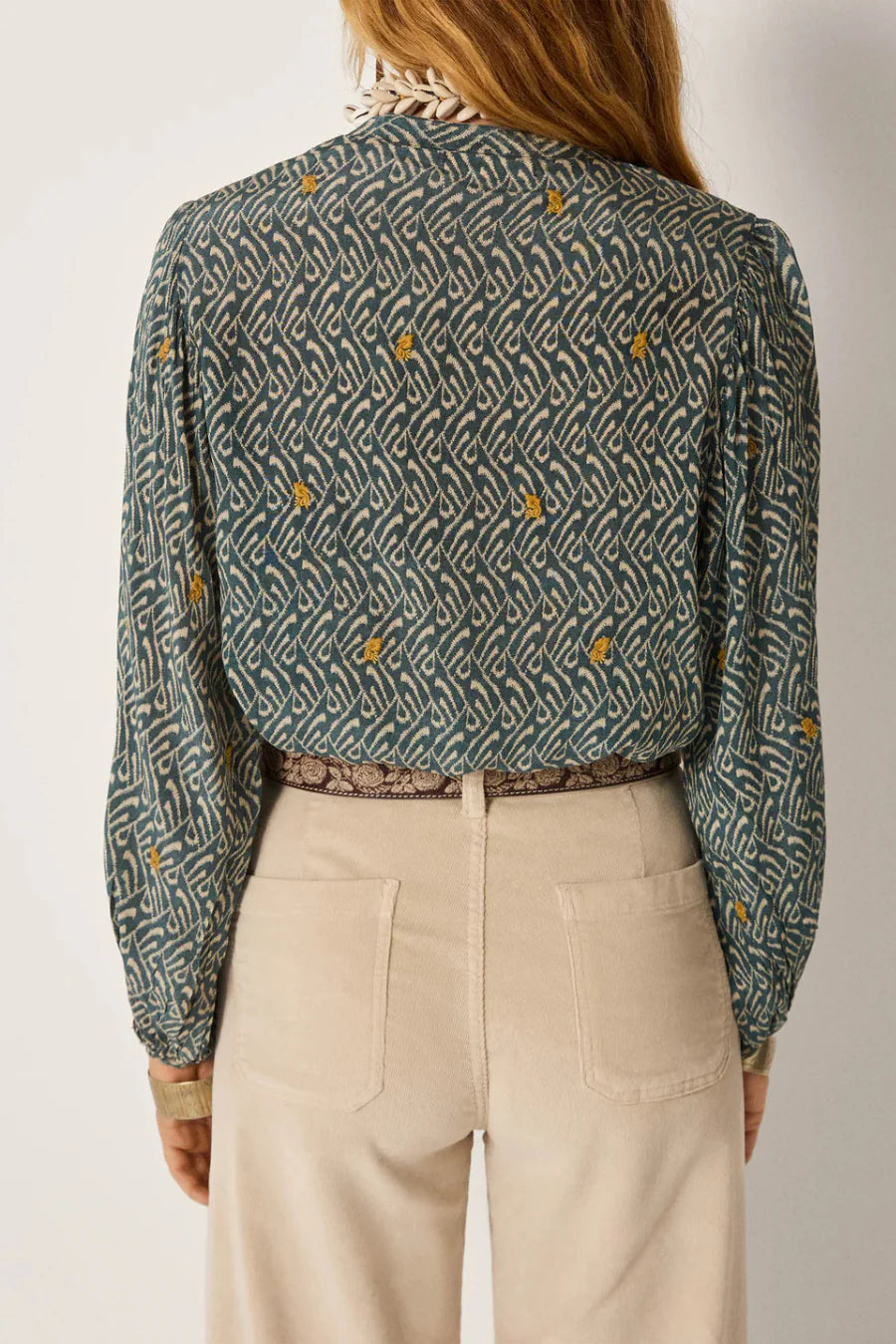 Maison Hotel - Marilyn Blouse - Blue Shibori