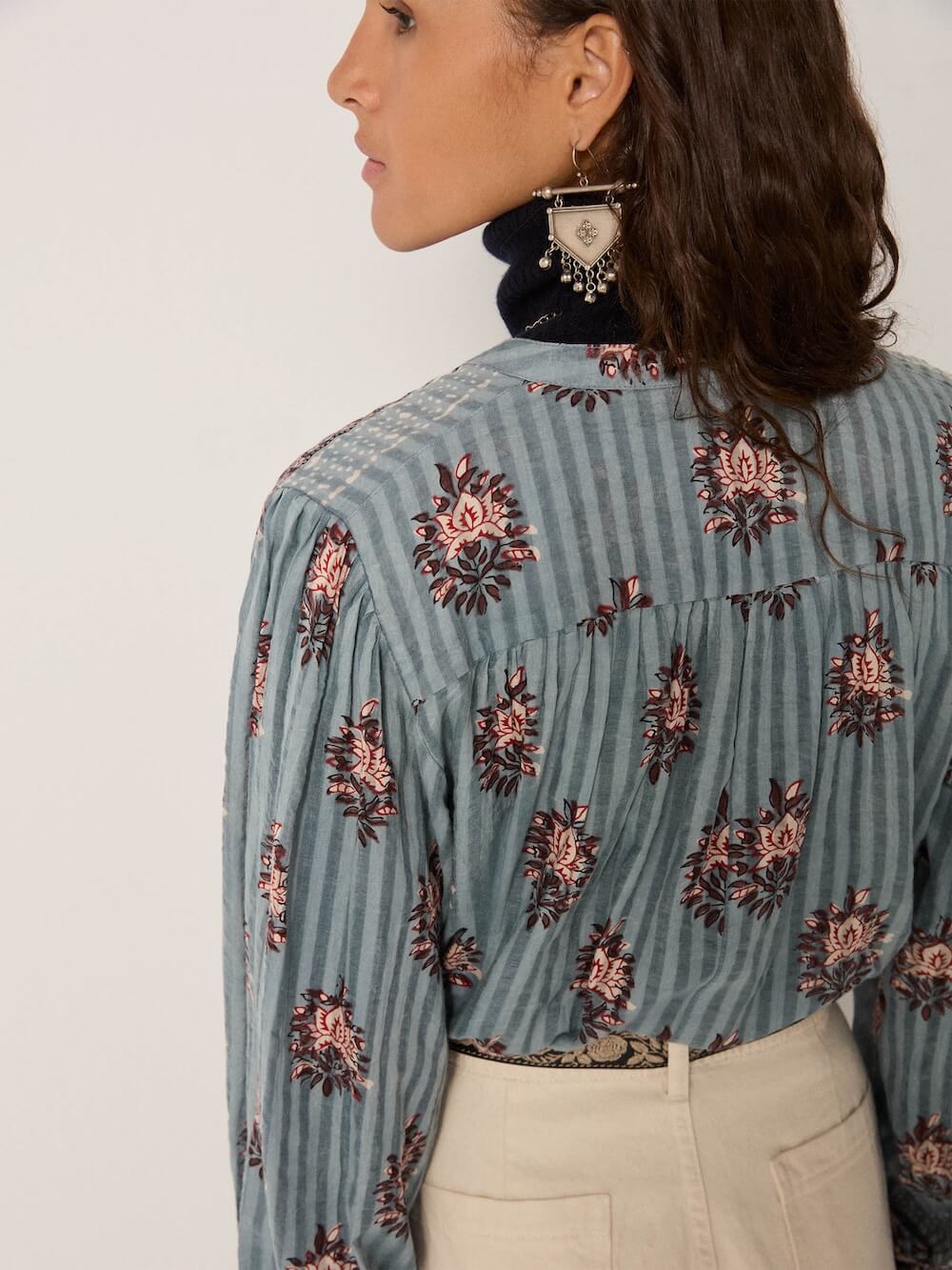 Maison Hotel - Omara Blouse - Cerulean Mist