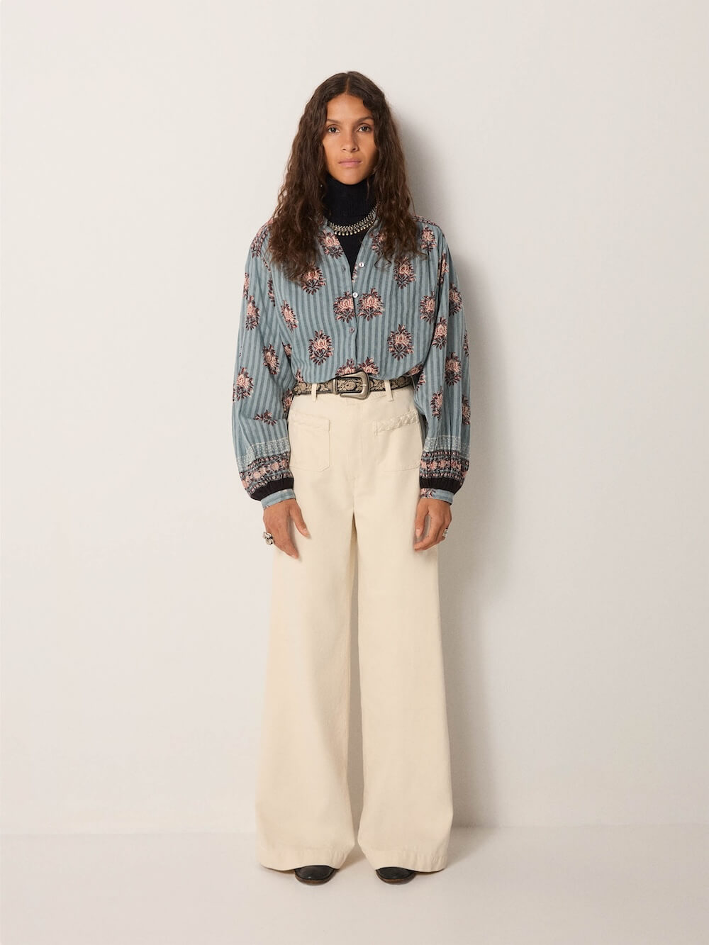 Maison Hotel - Omara Blouse - Cerulean Mist