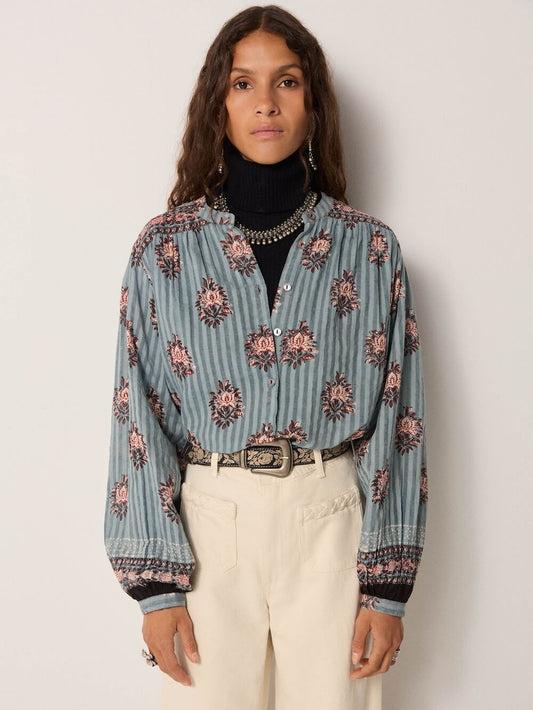 Maison Hotel - Omara Blouse - Cerulean Mist