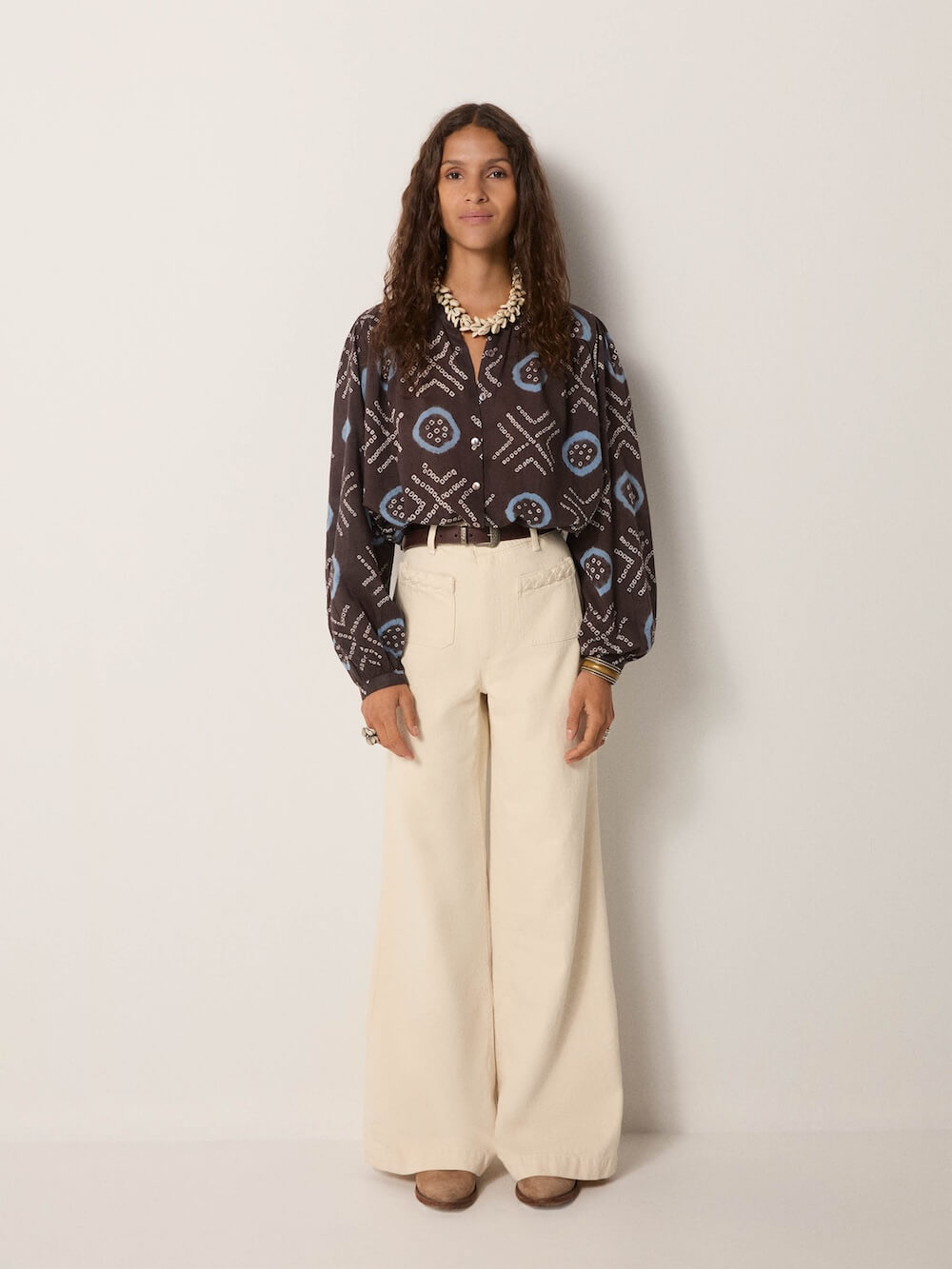 Maison Hotel - Omara Blouse - Stormy Blue