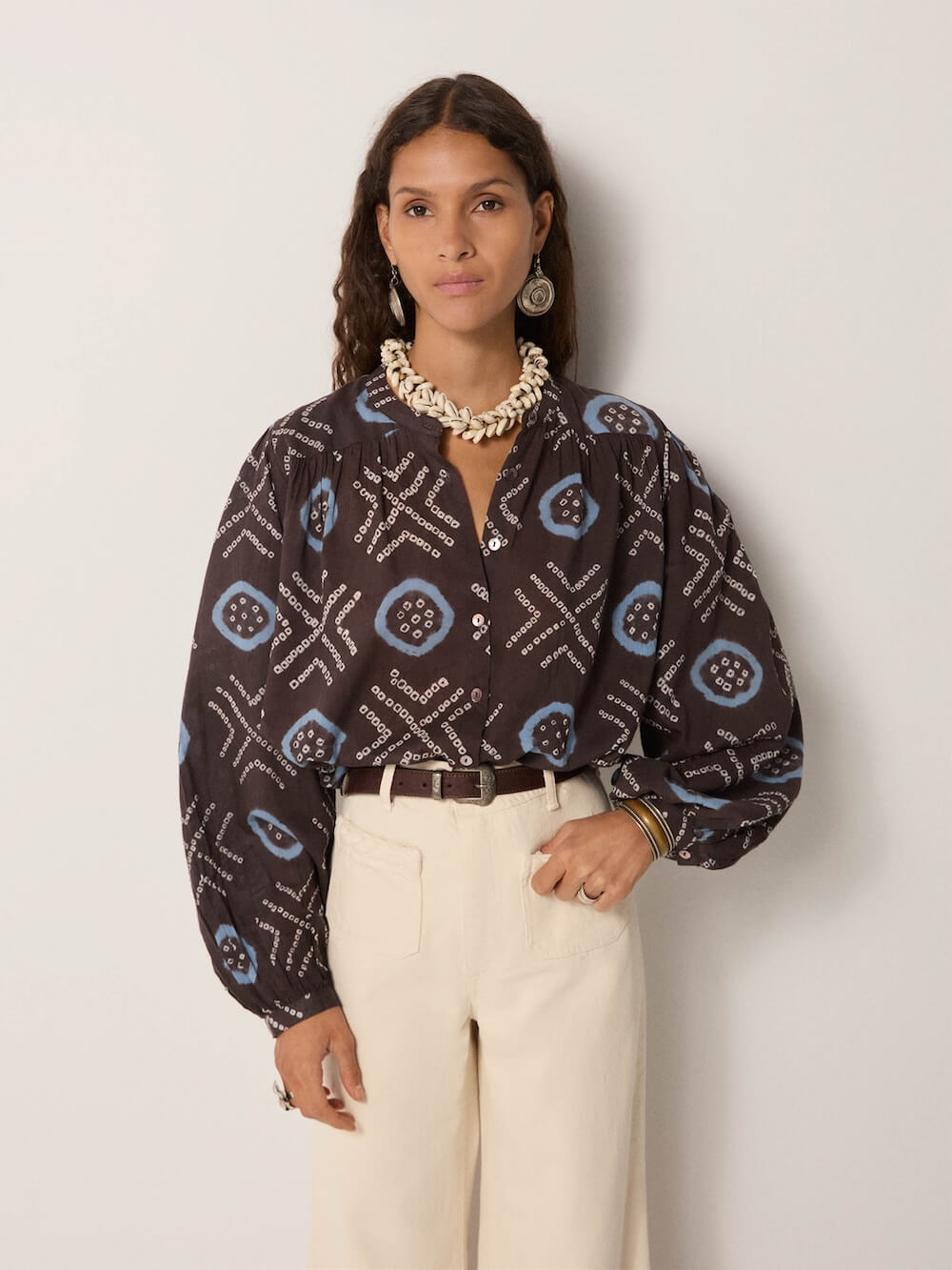Maison Hotel - Omara Blouse - Stormy Blue