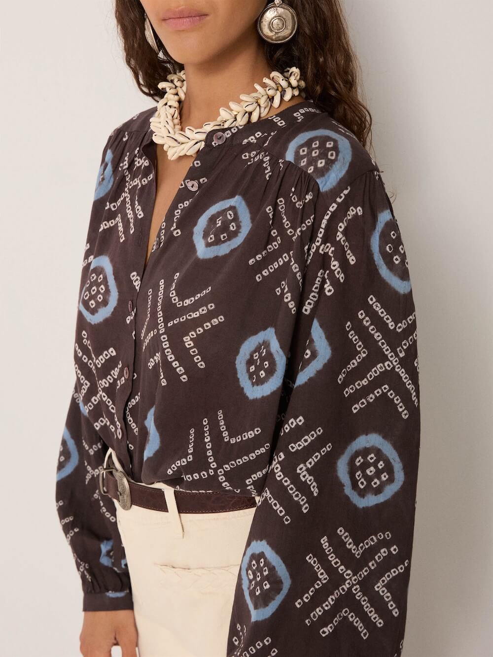 Maison Hotel - Omara Blouse - Stormy Blue