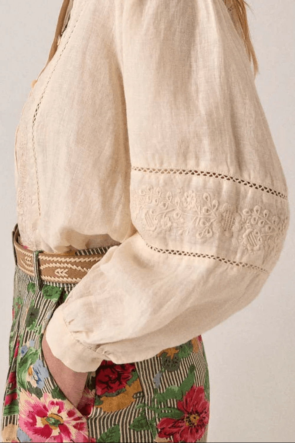 Maison Hotel - Virginia Blouse - Ivory Whisper