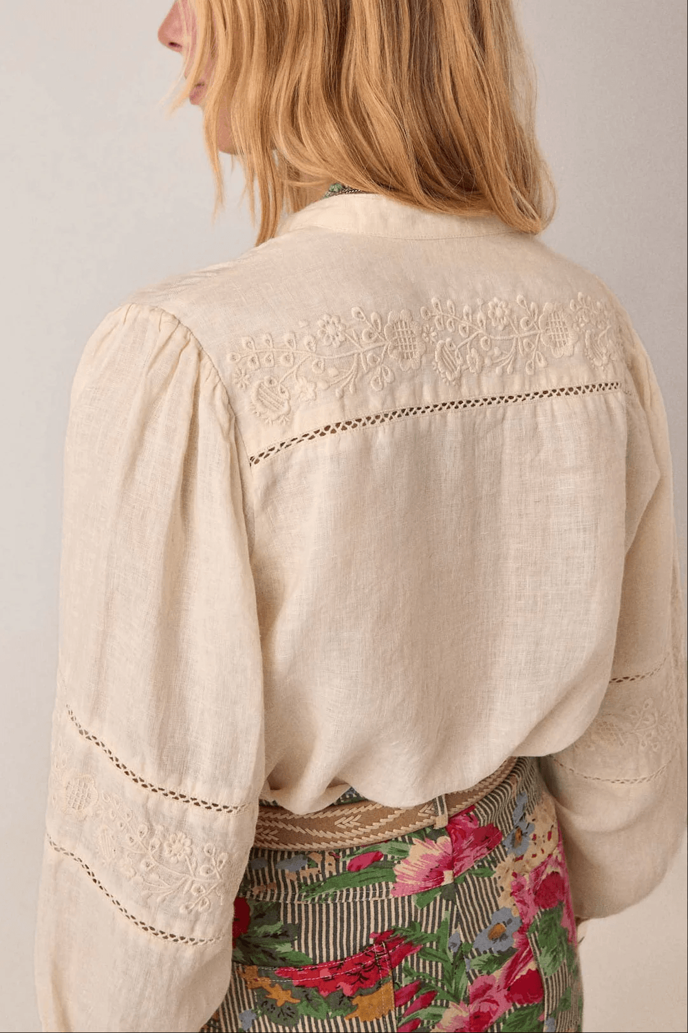 Maison Hotel - Virginia Blouse - Ivory Whisper