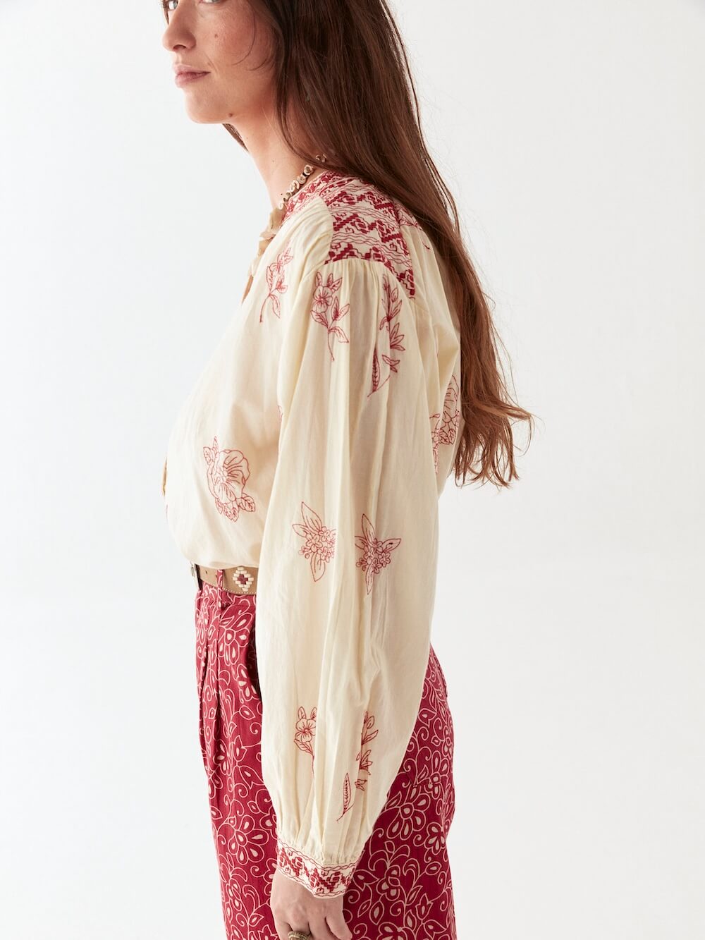 Maison Hotel - Margaux Blouse - Simply Red