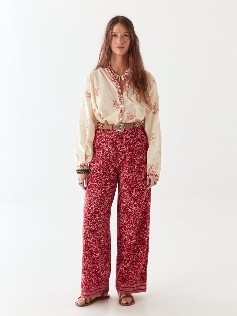 Maison Hotel - Margaux Blouse - Simply Red