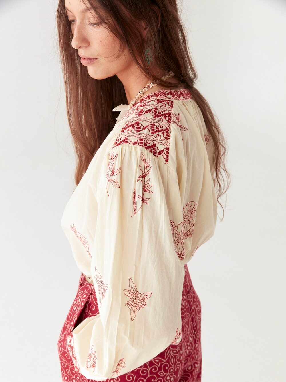Maison Hotel - Margaux Blouse - Simply Red