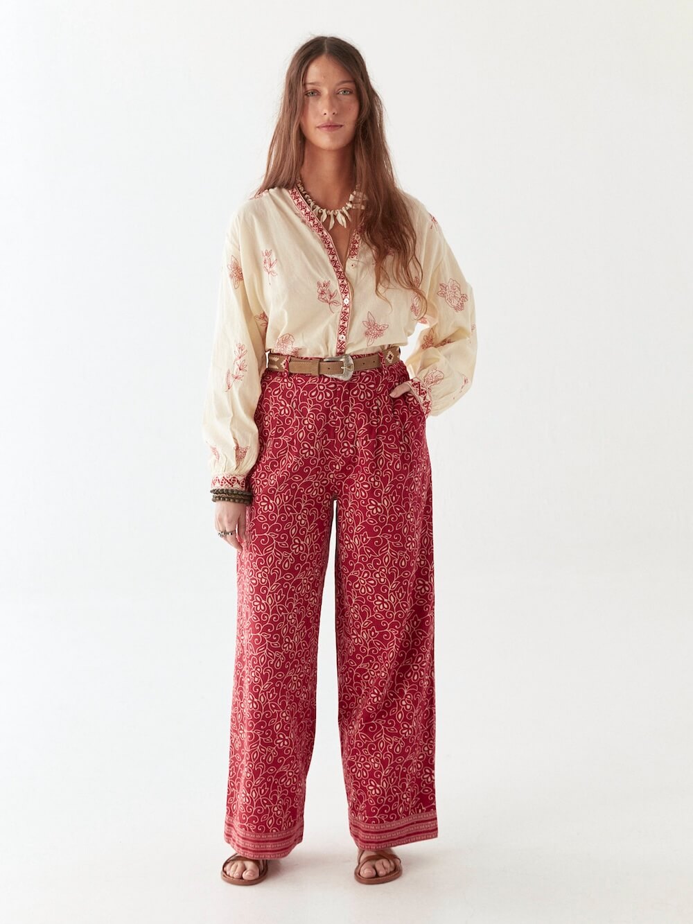 Maison Hotel - Margaux Blouse - Simply Red